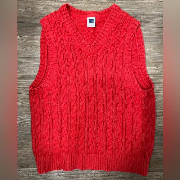 Janie and Jack Other - Janie and Jack Red Cable Knit Vest | Size 5
